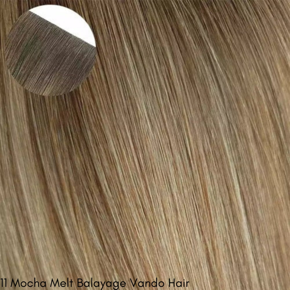 Invisible Tape In Hair Extensions, Injected Hand-Tied, Virgin Human Hair, 2 Pack Save more 30% (20 pcs x 2)