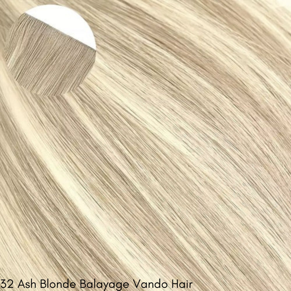 Invisible Tape In Hair Extensions, Injected Hand-Tied, Virgin Human Hair, 2 Pack Save more 30% (20 pcs x 2)