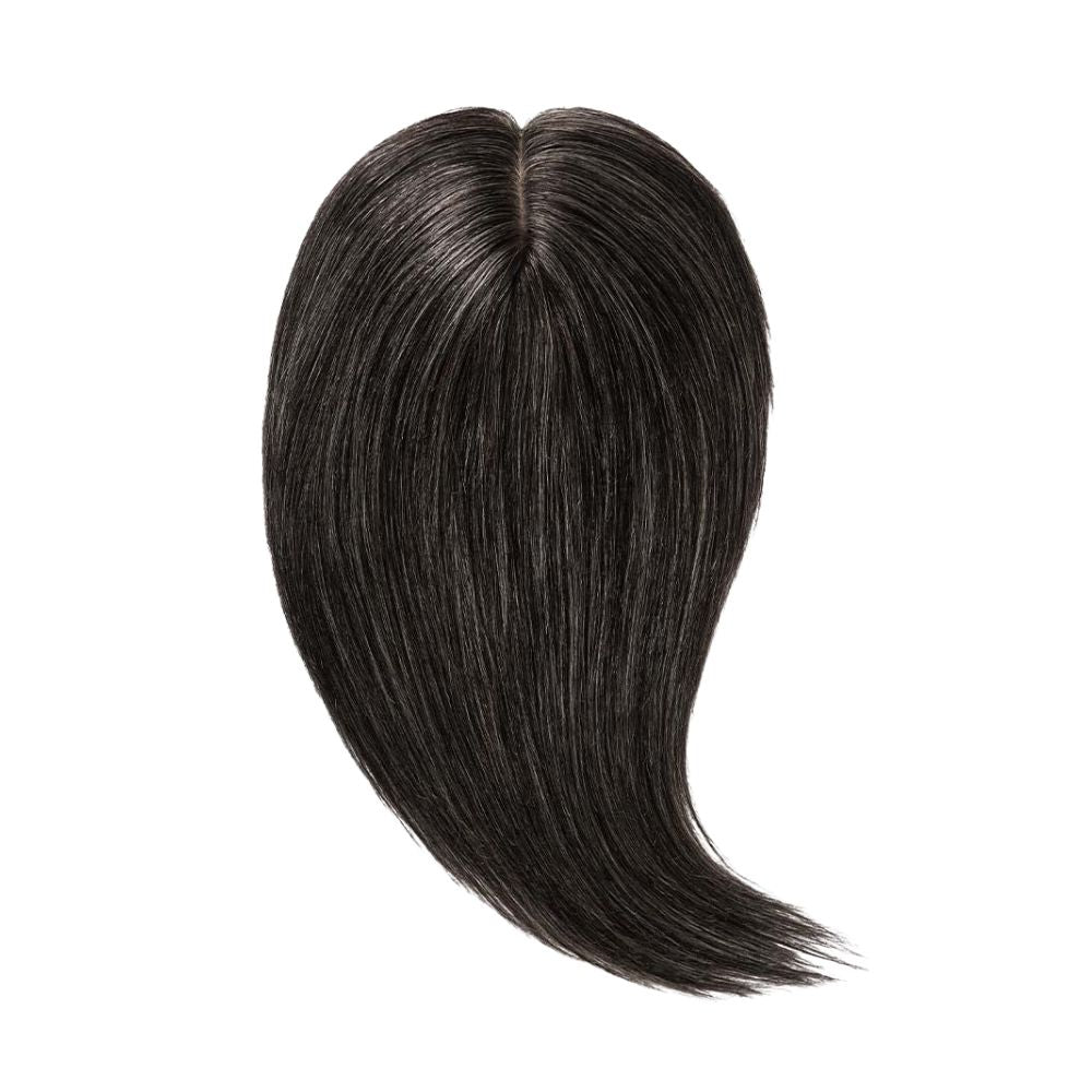 Vando Human Hair Topper, Injected Hand-Tied, Invisible Full Silk, Virgin Human Hair