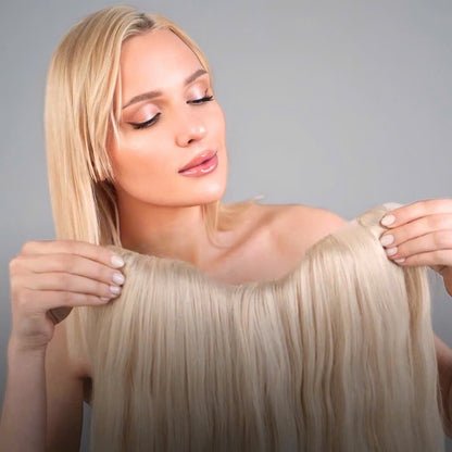 Vandohair U Part Clip in Hair Extensions, 100% Virgin Human Hair, Luxury Quality