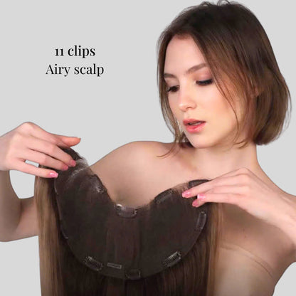 Vandohair U Part Clip in Hair Extensions, 100% Virgin Human Hair, Luxury Quality