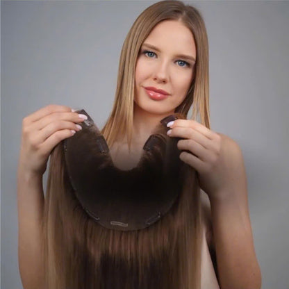 Vandohair U Part Clip in Hair Extensions, 100% Virgin Human Hair, Luxury Quality