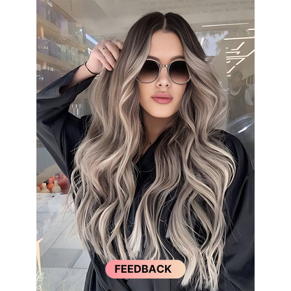 White Blonde Balayage Wig | 100% Vietnamese Hair | Feathered Hair, the Ultra-Realistic Scalp Wig, Skillfully Handcrafted for longevity